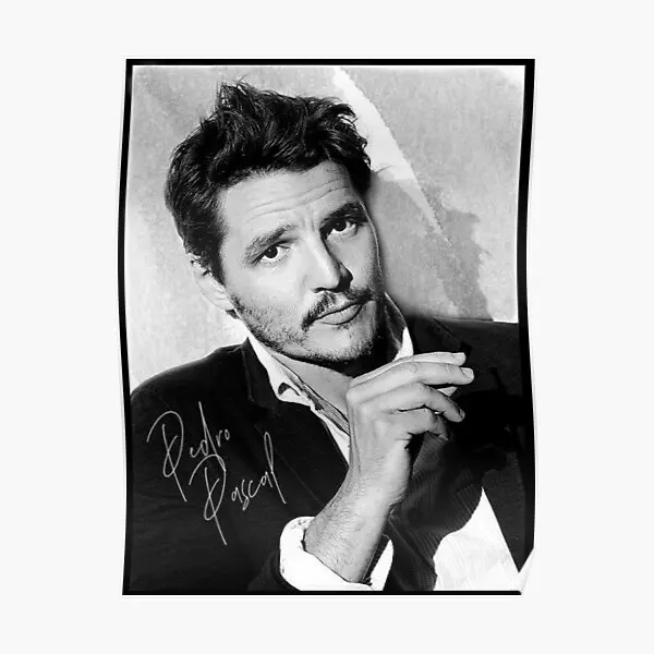 Póster Mural de Pedro Pascal Bw Iii, decoración divertida Vintage para habitación, decoración moderna para el hogar, imagen impresa, pintura artística sin marco