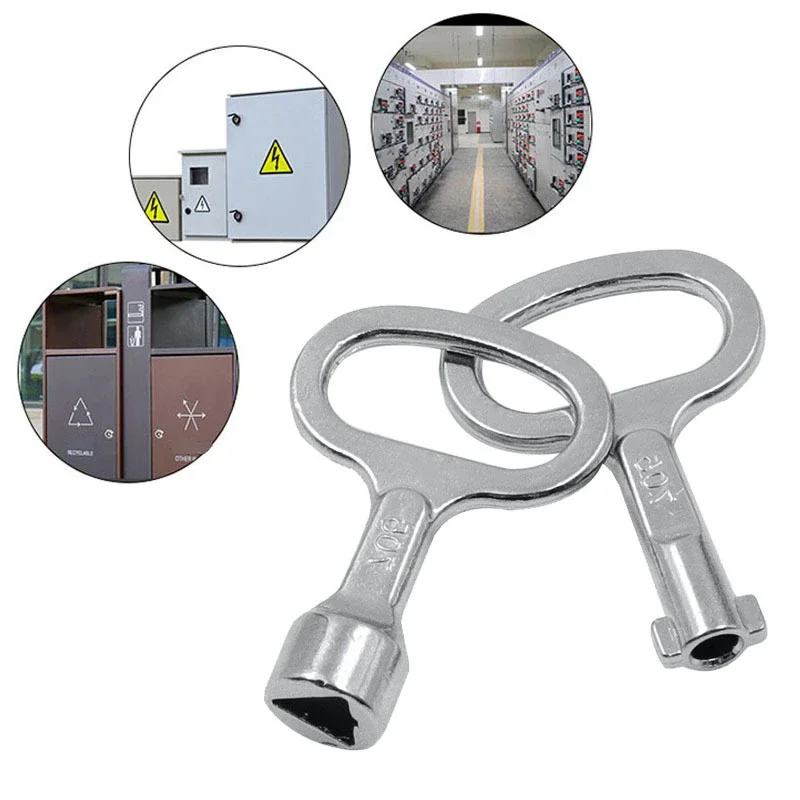 Clé universelle multifonction pour armoires électriques triangulaires/à douille, panneaux de commutation, clés de panneaux d'alimentation, clés de portes d'ascenseurs et de trains de métro