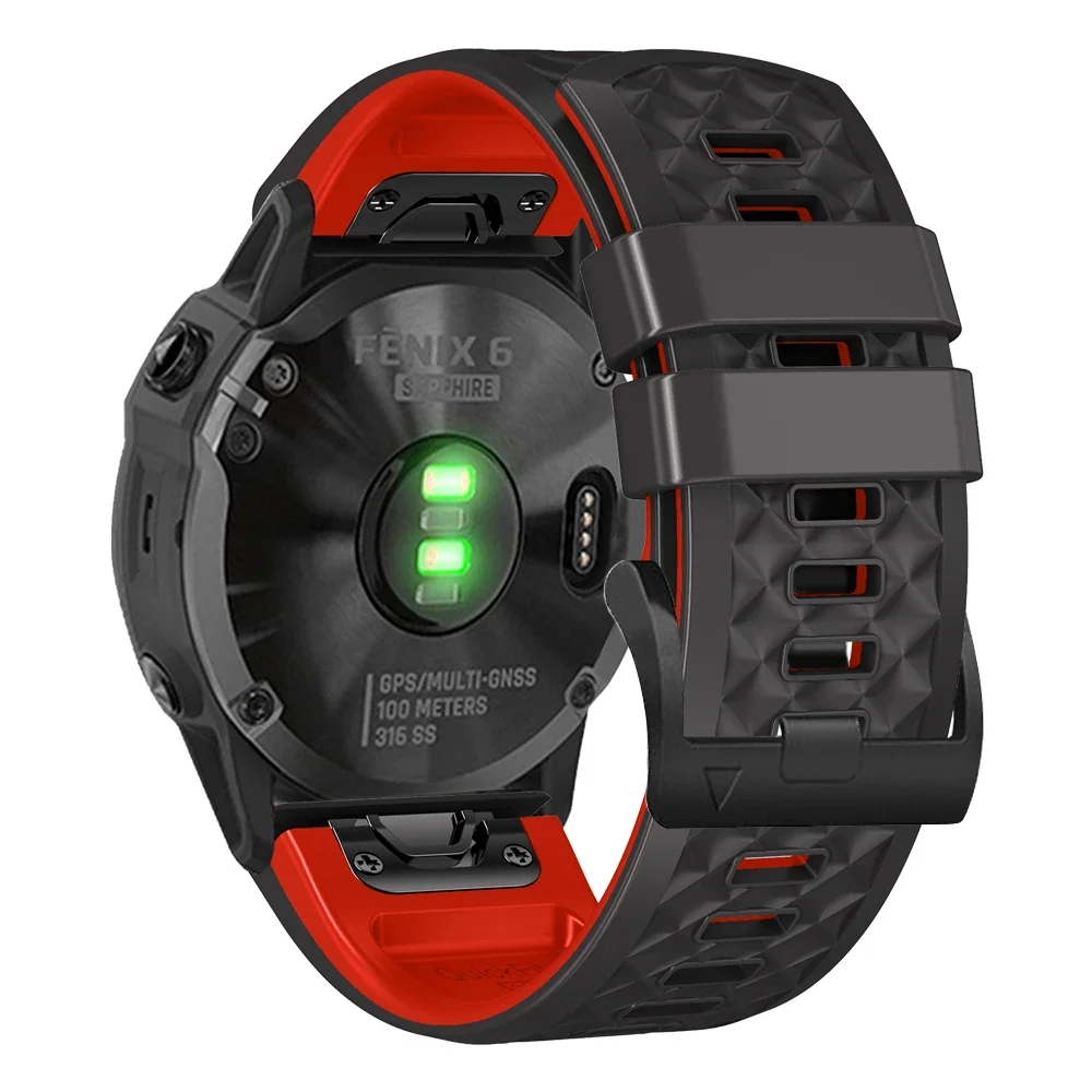 

Ремешок силиконовый для наручных часов Garmin Fenix 7X 7-EPIX Fenix 6X 6 Pro 5X 5 Plus Forerunner 935 945