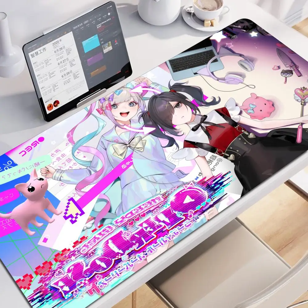NEEDY GIRL OVERDOSE Anime Mouse Pad Mouse Pad Cute HD Desk Pad Extended Gaming Keyboard Mats Large XXL Gamer Mousepad