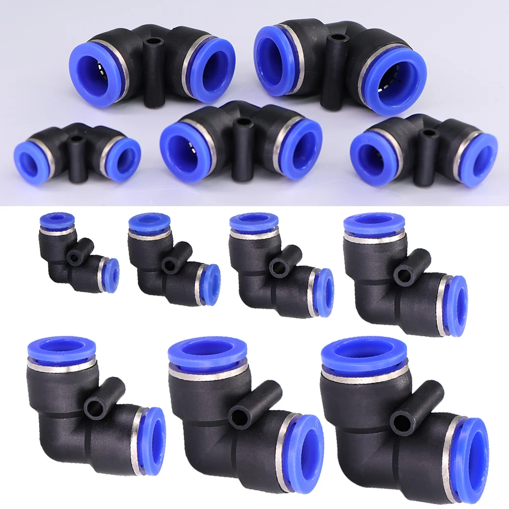 4-16mm Elbow Hose Adapter for DIY Garden Irrigation Pipe Pneumatic Tube Fittings Slip Lock Quick Insert Release Connectors Joint