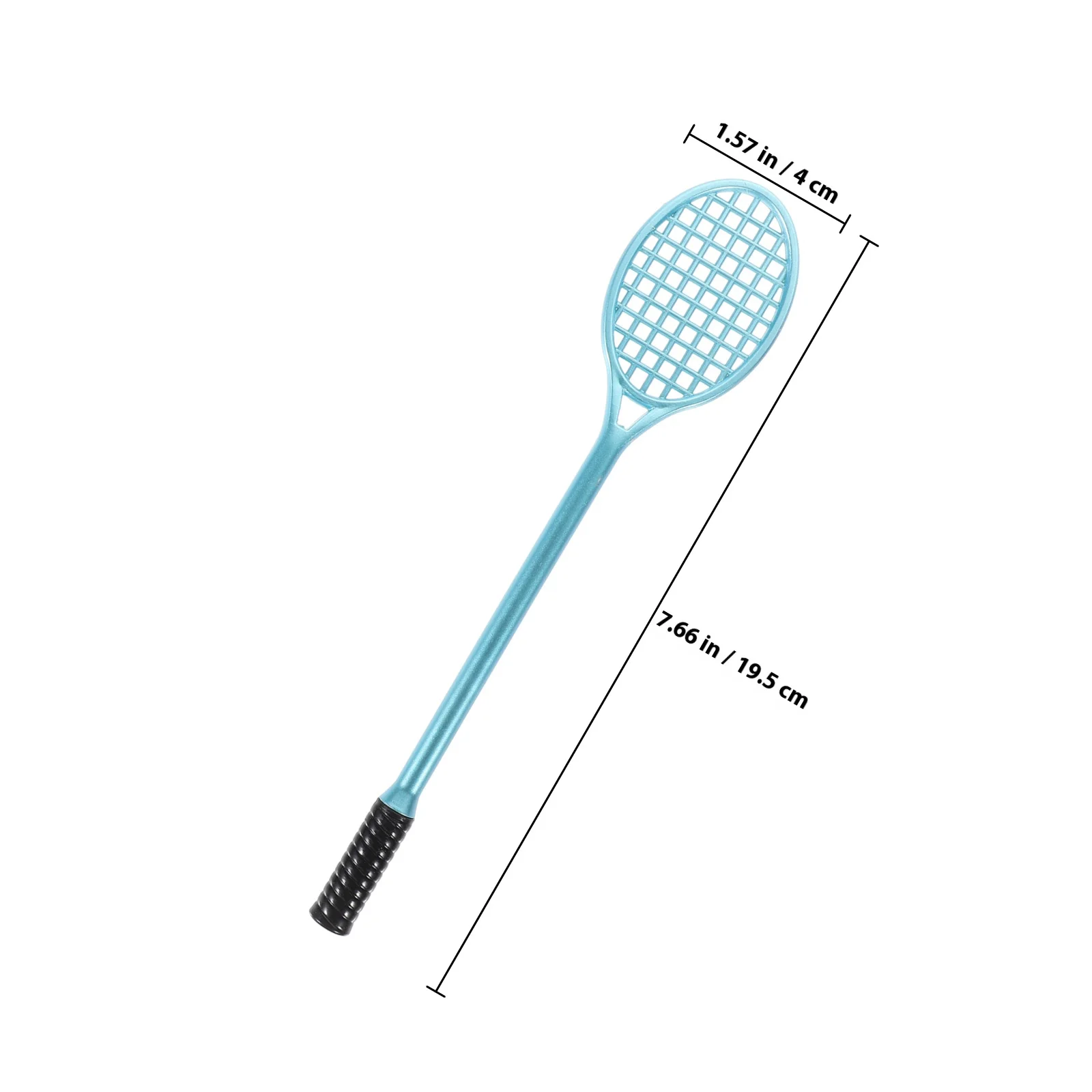 10pcs Badminton Racket Pen Gel Ink For Kids Student Stationery Writing Pens Portable Smooth Writing Pens Mixed Color