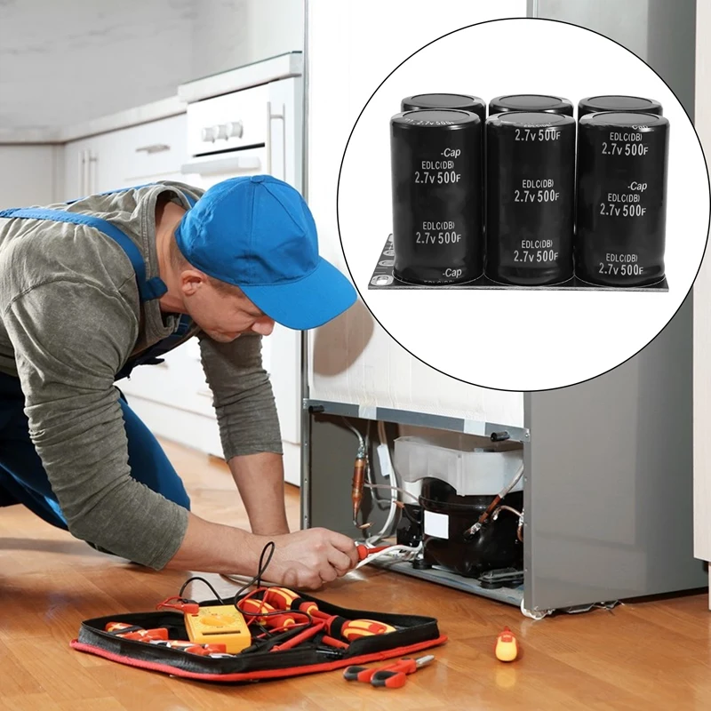 Farad Capacitor 2.7V 500F With Protective Plate Capacitors