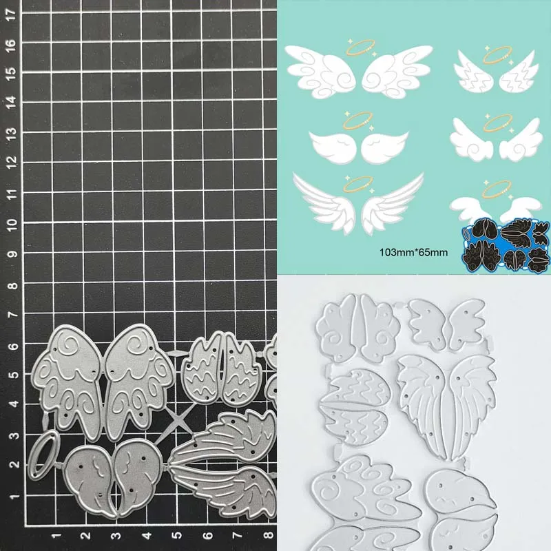 

Angel wings DIY Metal Cutting Dies Stencil Scrapbook Album Stamp Paper Card Embossing Decor Craft Knife Mould