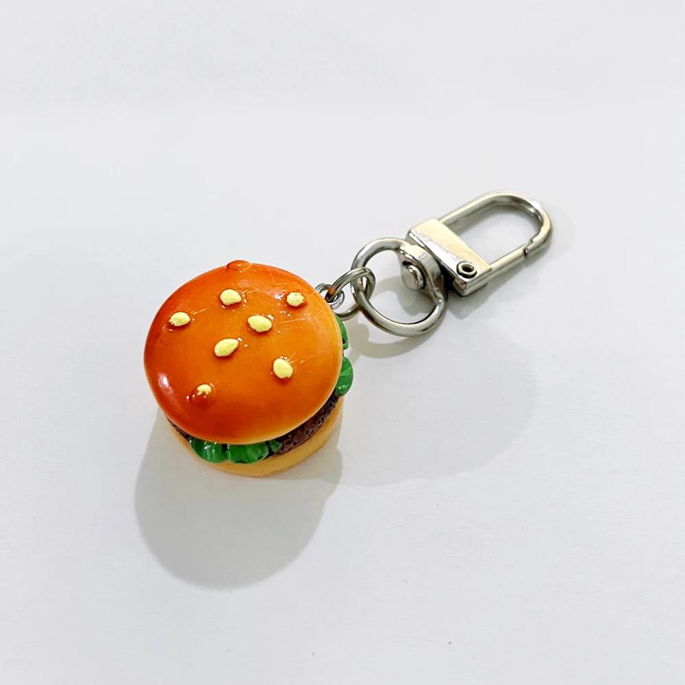 Niedliche Sandwich-Waffel-Ananas-Brötchen-Anhänger Schlüsselanhänger Mini-Harz-Lebensmittel-Spielzeug Schlüsselhalter Kopfhörerhülle Rucksack-Anhänger Deko-Geschenk – Detail 11