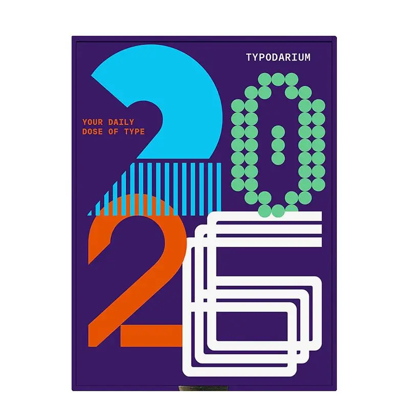 2026 Year 365 Day Calendar - Creative Font Design