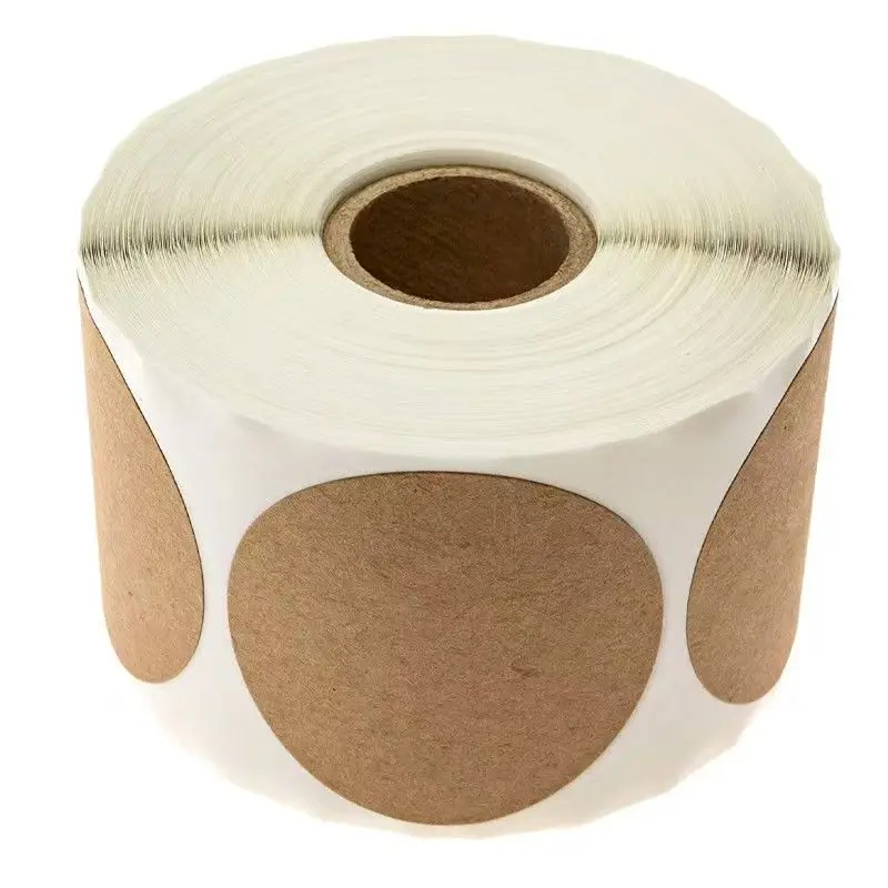 

250 sheets/roll of blank kraft paper stickers, self-adhesive gift labels, handwritten labels, Christmas gift decorative stickers