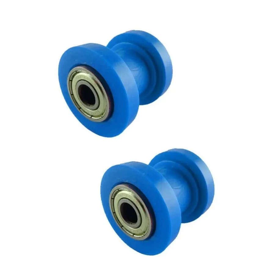 2PC 10mm CHAIN Roller Slider Tensioner คู่มือล้อรอก Dirt BIKE รถจักรยานยนต์