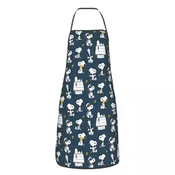 Bavaglino personalizzato S-Snoopys grembiuli modello cartone animato per uomo donna Unisex adulto Chef cucina Tablier cucina giardinaggio