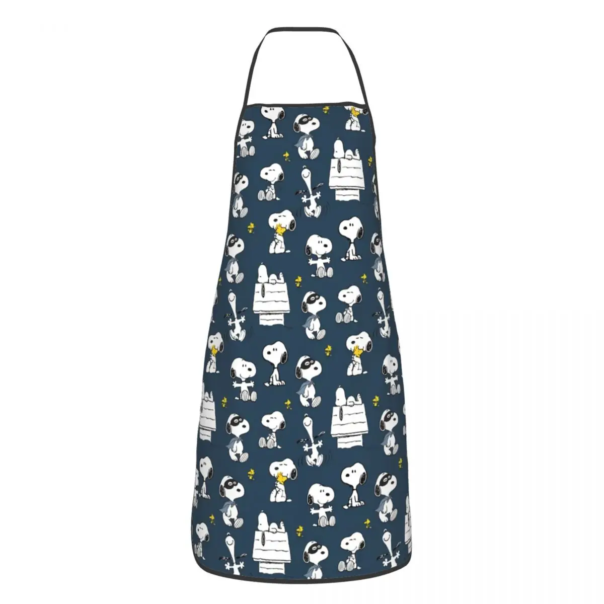 Custom Bib S-Snoopys Cartoon Pattern Aprons for Men Women Unisex Adult Chef Cooking Kitchen Tablier Cuisine Gardening