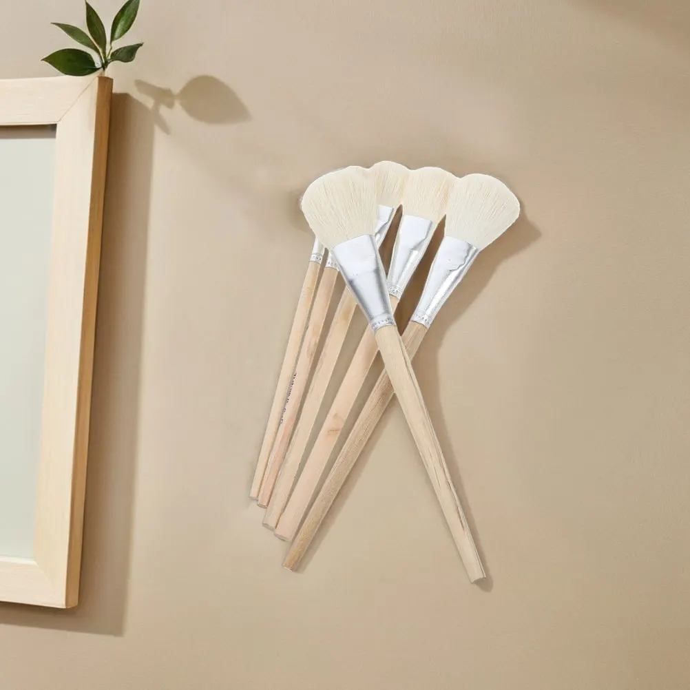 

7 Pcs Wool Paint Brush Detail Acrylic Painting Mop Watercolor Pen Blending Craft Artist