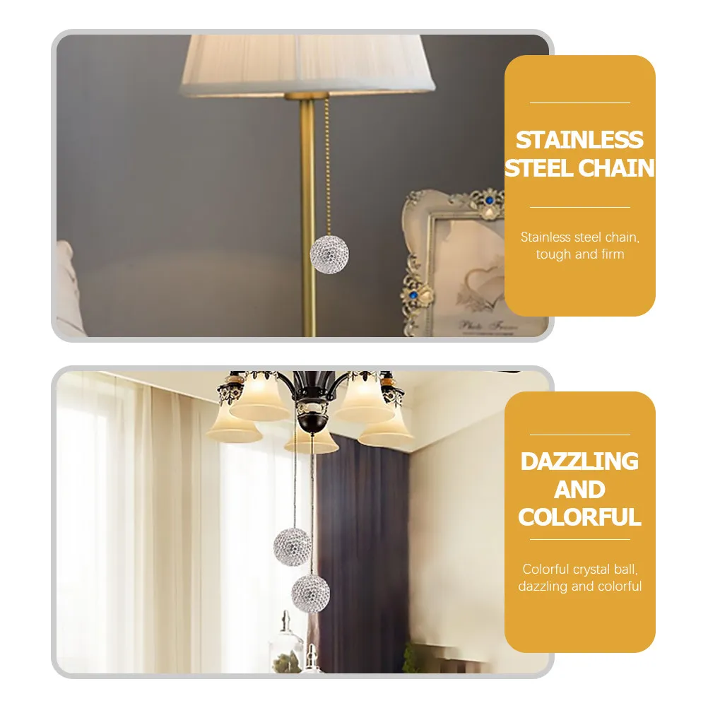 

2Pcs Premium Light Pull Chain Extension for Ceiling Fan Lamp Pulling Chains DIY Project Bathroom Roman Blinds Decorative Lamp