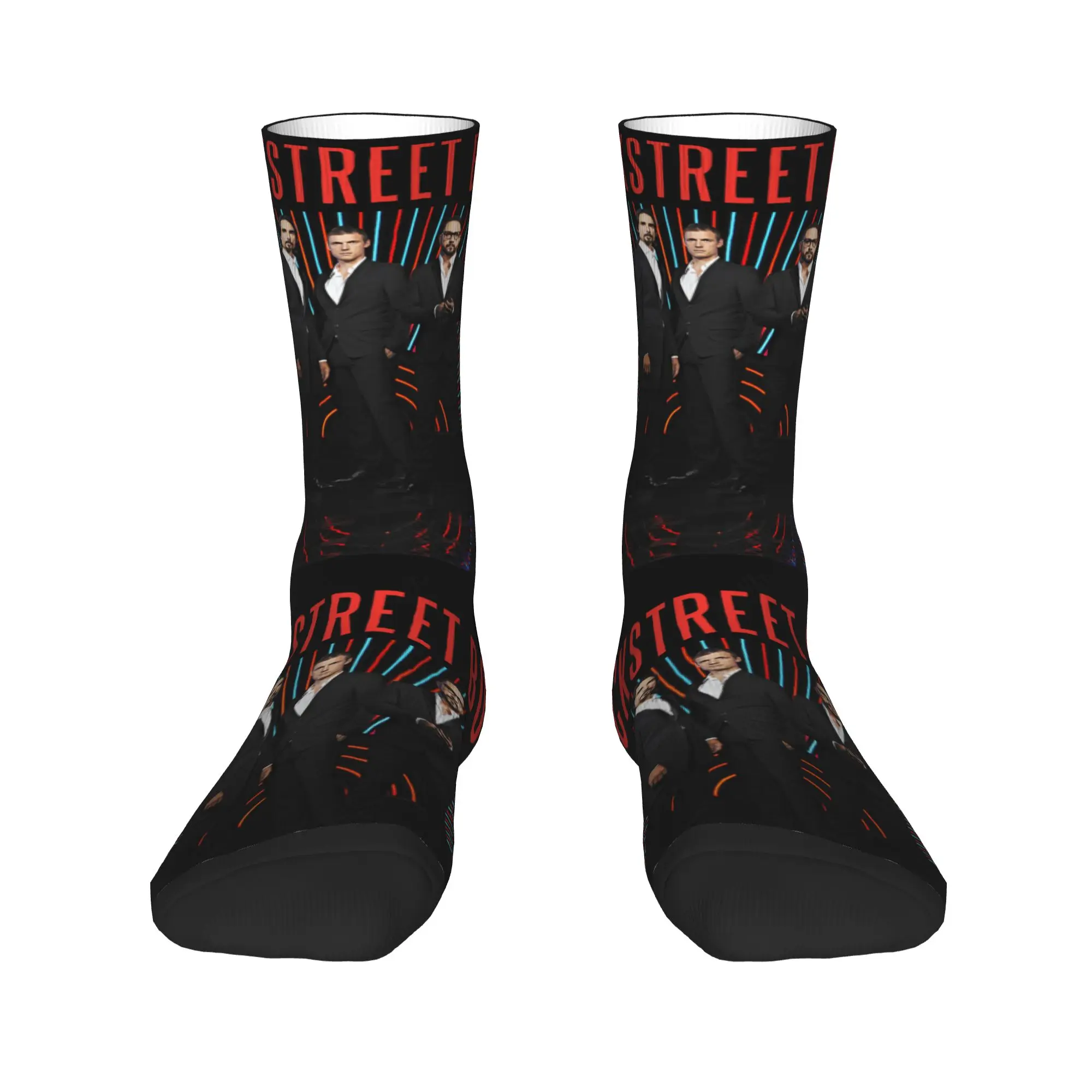1 Pair Hip Hop Retro Larger Than Life Crazy Men's Socks Unisex B-Backstreet Boys Street Style Funny Novelty Happy Sock Gift