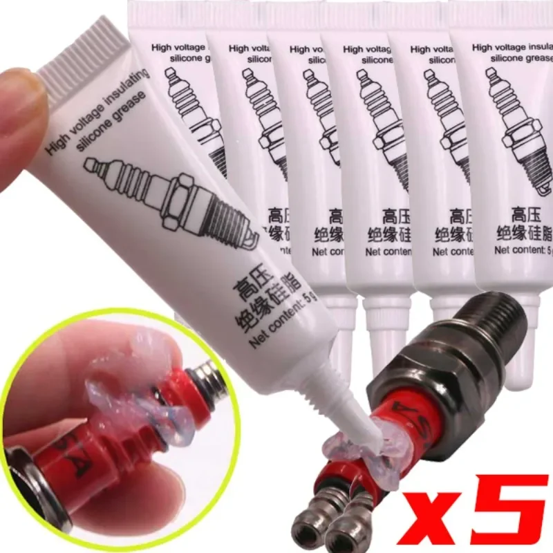 Car Spark Plug High Voltage Insulated Silicone Grease Ignition Coil Car Spark Plug High and Low Temperature Corrosion Resistance