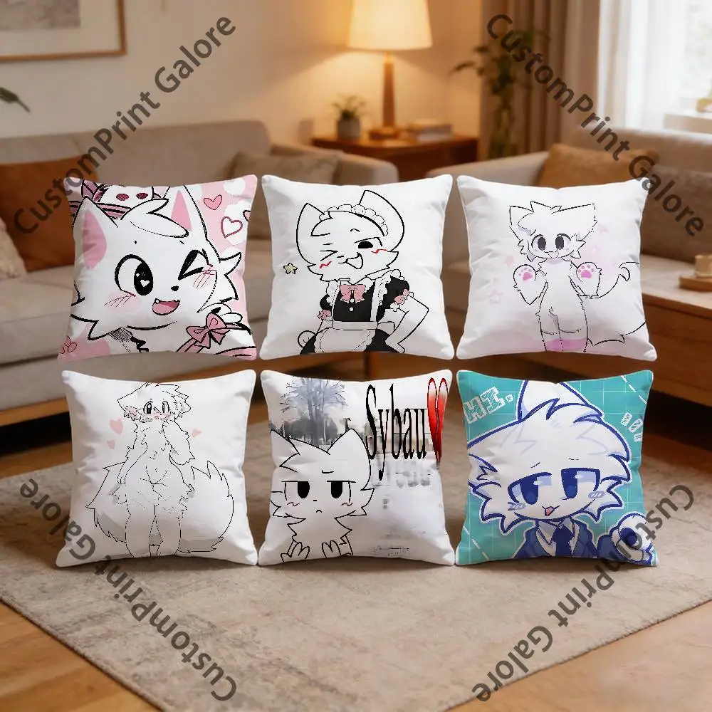 

B-Boykisser Print Polyester Pillow Case for Valentine gift Home Sofa Cushion Cover Decoration Custom