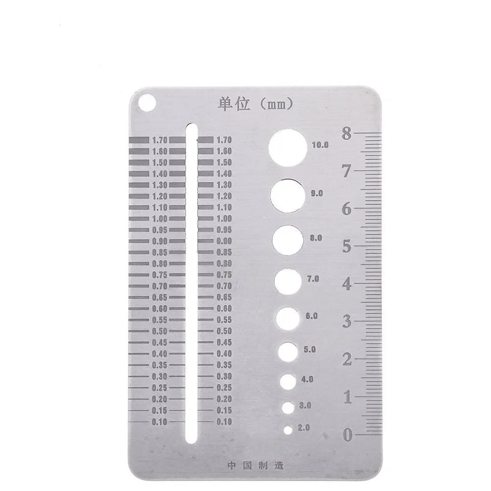 Meetmeter 0.1-10Mm Schroefmeter Plaatdiameter Roestvrijstalen Boutdraad Boormeter Markeergereedschap