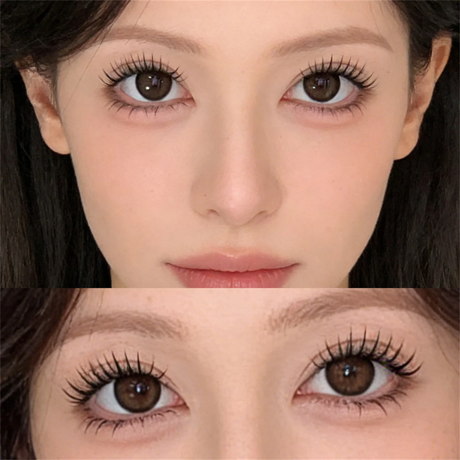 Korean Style C Curl Synthetic Fiber Lash Glue Free False Eyelashes For Daily Makeup Girl Group C Curl Natural Eyelash Extension
