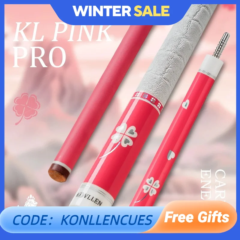 KONLLEN Pink Carbon Fiber Pool Cue Stick for Women KL-Pink-Pro 58