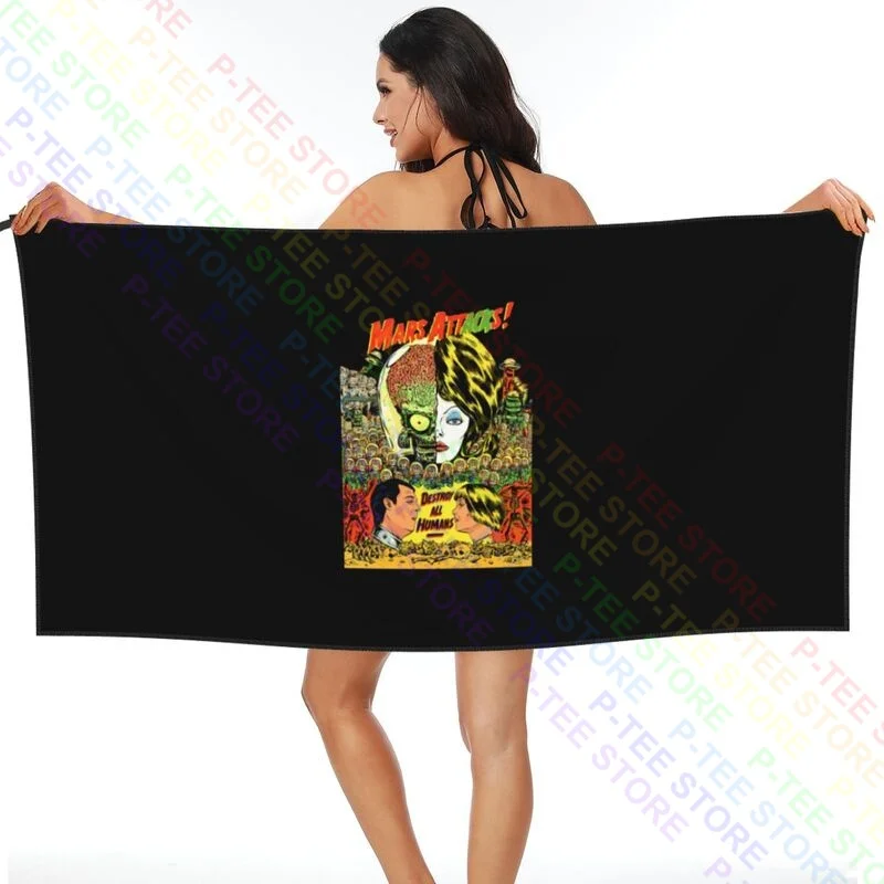 Mars Attack V17,Movie Poster Quick dry Towel Surf Comfortable Sports Towel