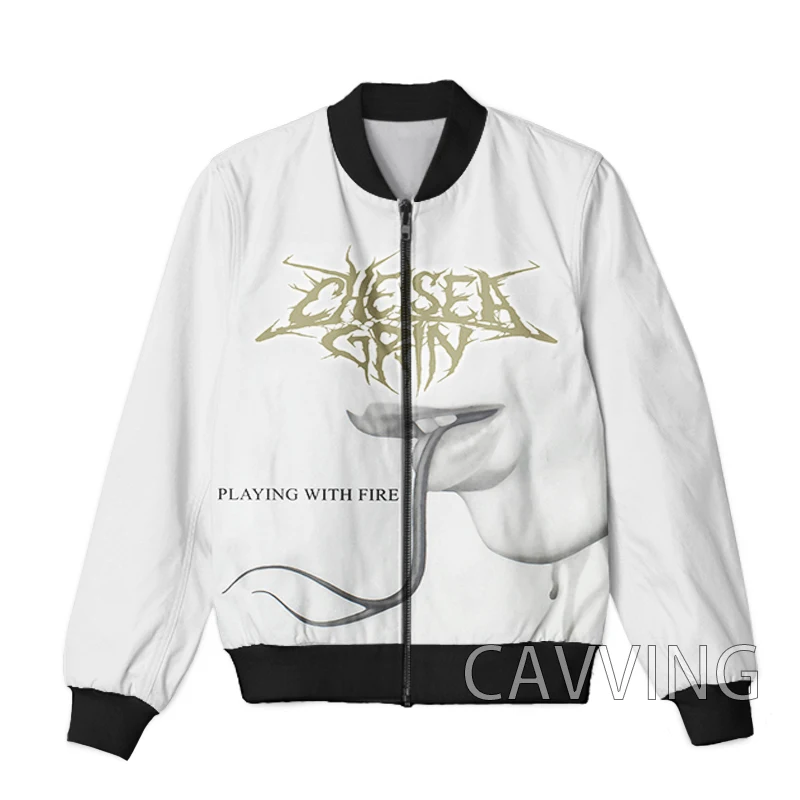 New Fashion Women/Men's 3D Print  Chelsea Grin  Rock  Zipper Bomber Jackets Men Overcoat Mens Coat Zip Up Jackets  J02 - view 5