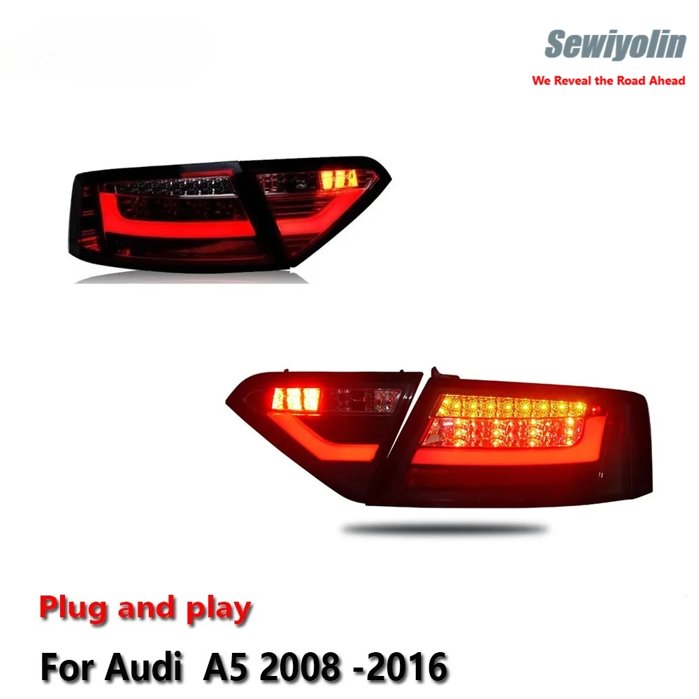 

Car Accessories LED Lamps Lights Tail Lamp For Audi 2008 -2016 A5 Upgrade S5 Facelift Rear DRL Signal Automotive Plug And Play