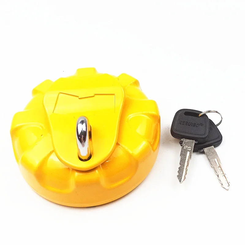 ل حفارة كوماتسو PC120 130 200 220 240 300 360-6-7-8 غطاء خزان الوقود مكافحة سرقة غطاء خزان الديزل مفتاح المرشح جودة عالية