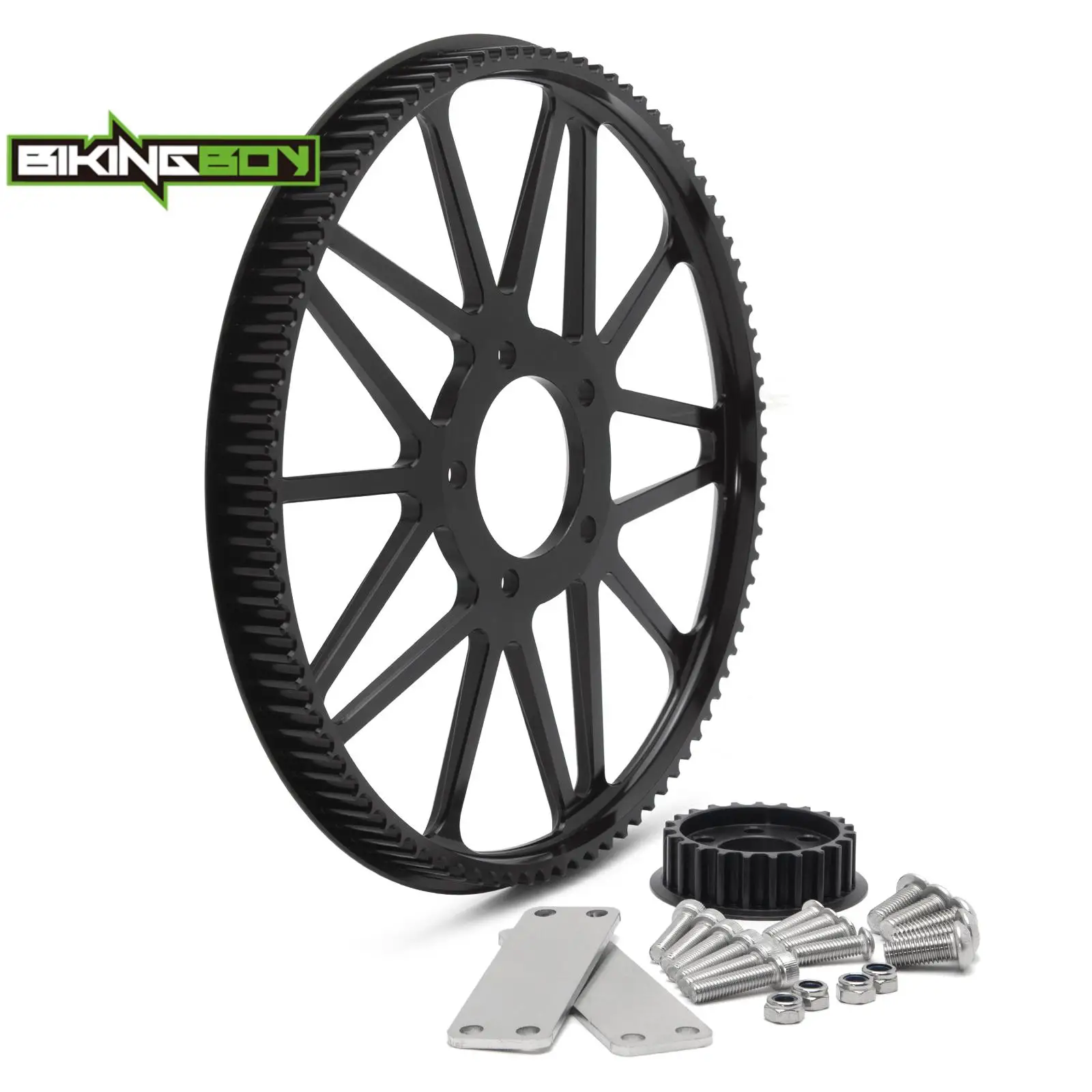 BIKINGBOY Für Sur-Ron Light Bee X Surron LBX Für Segway X160 X260 Vorne 23T 28T + Hinten 94T Riemenrad Riemenscheibe Flachgabel MX – Detail 8