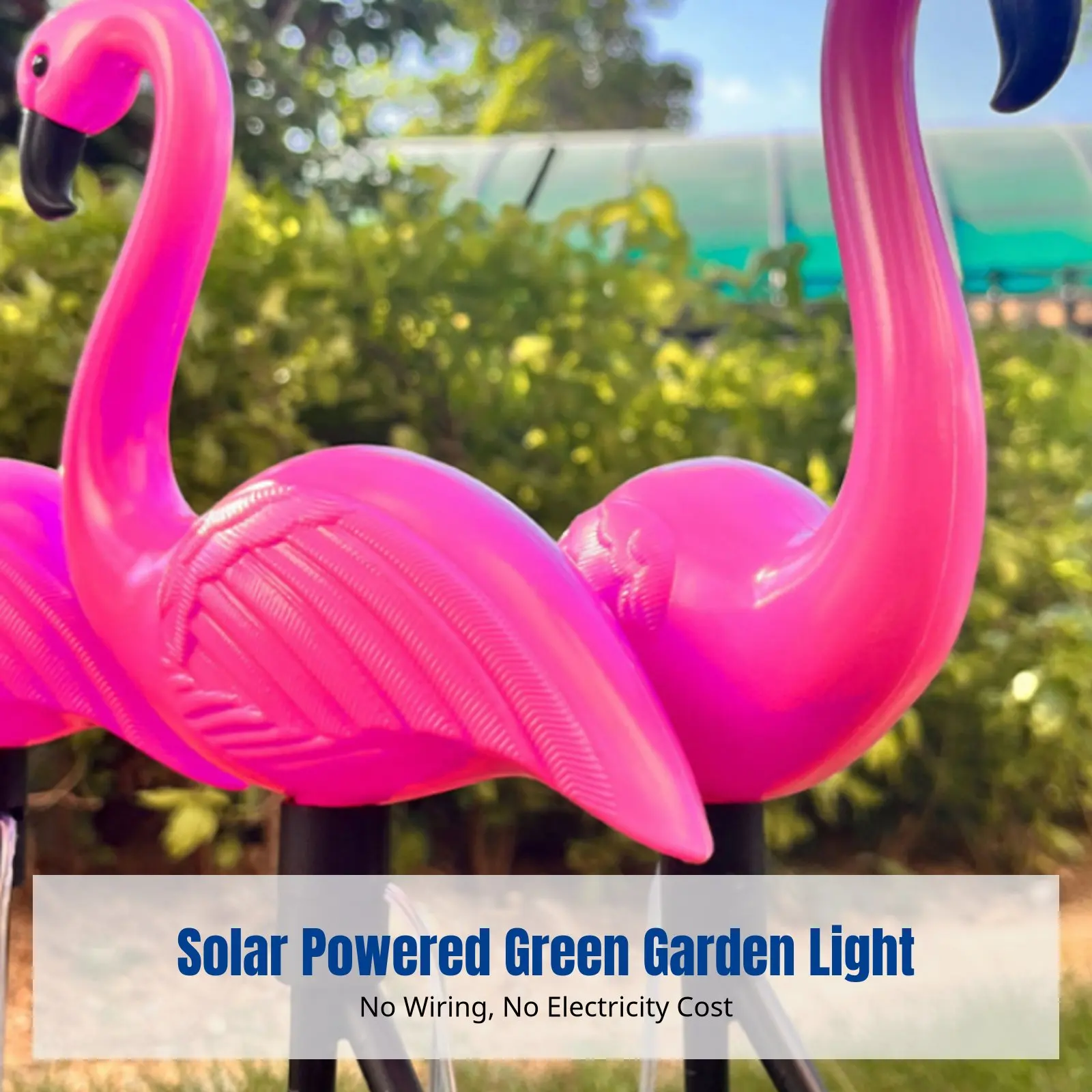 Solar Flamingo Lawn Light, Outdoor Garden Landscape Light, Animal Shape, Pool, Villa, Decorative Lighting view 2