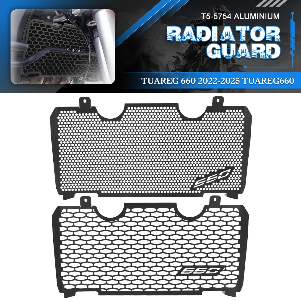 

Motorcycle Accessories Upper And Lower Radiator Grille Guard Tank Cooler Cover Set FOR Aprilia Tuareg 660 2022 2023 2024 2025