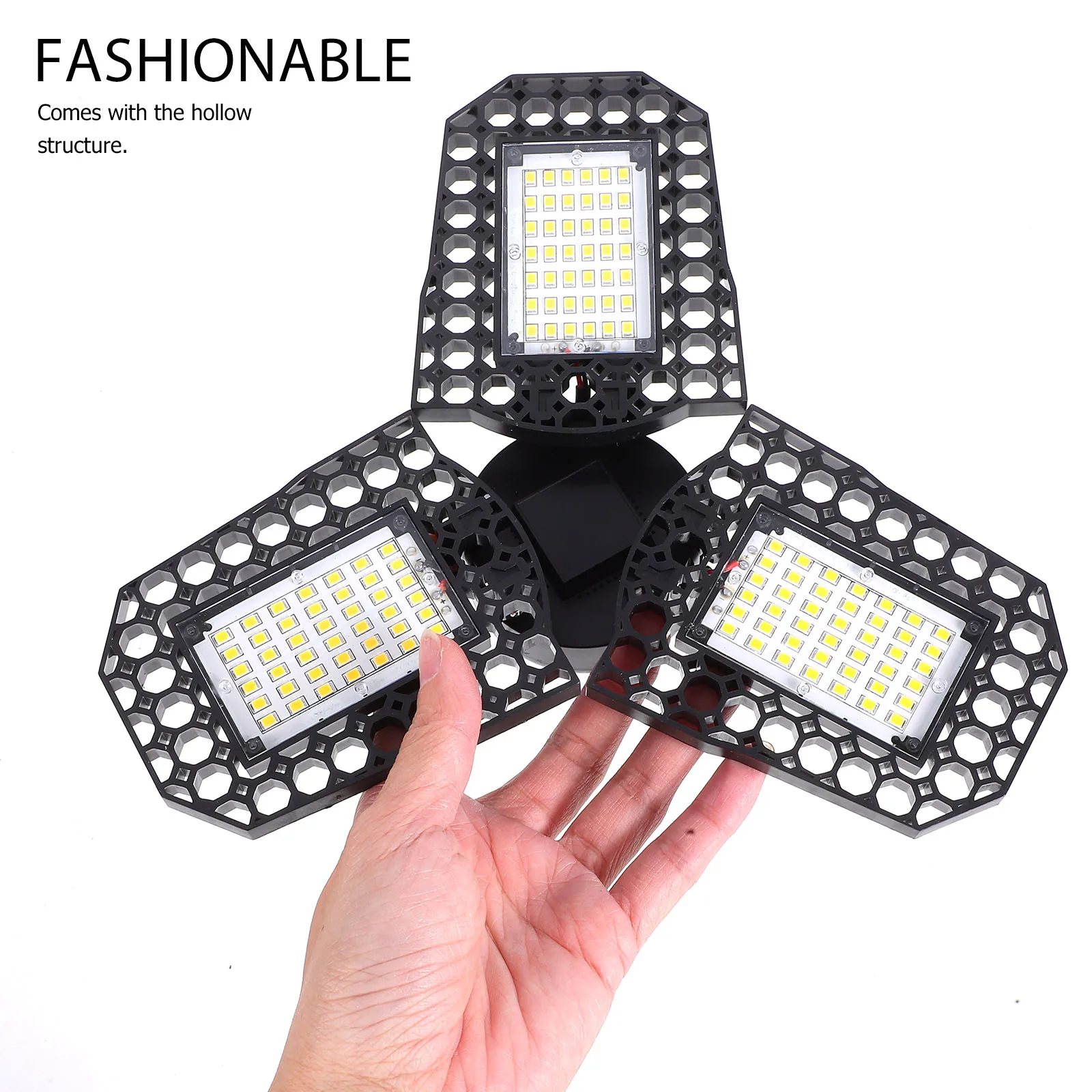 

High Bay Light 60 Вт теплый белый деформационный светодиодный гаражный светильник для склада в мастерской с полым охлаждением
