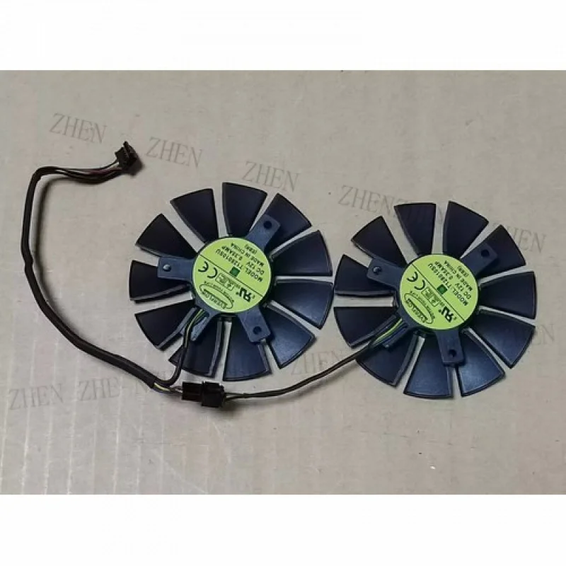 

Y для ASUS STRIX Raptor GTX 1060 950 750 Ti R9 370 графический вентилятор T128010SH