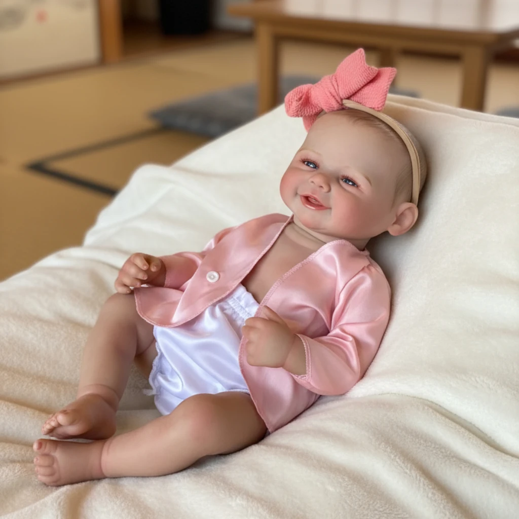 

Saskia 18-дюймовая Vivienne Girl Reborn Baby, реалистичная кукла ручной работы для новорожденных для детей, подарки на день рождения