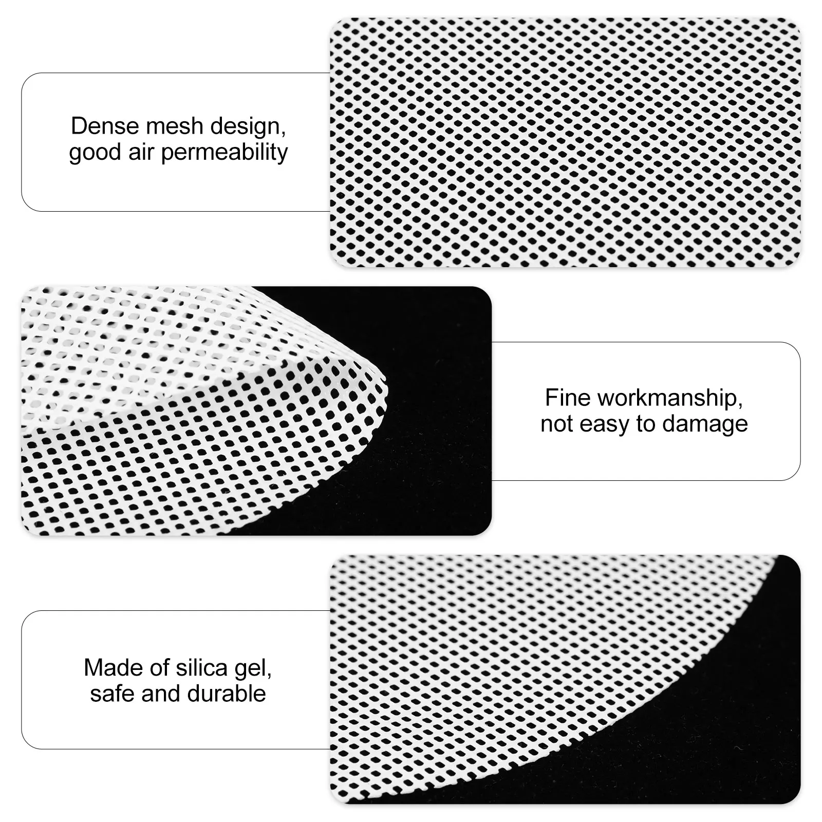 

10 Pcs Silicone Steamer Mat Food Grade Liner Air Fryer Round Liners Silica Gel Pads for