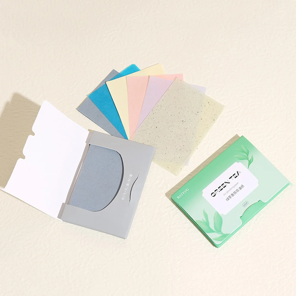 100 Sheet Facial Oil Blotting Sheets Tools Oil Face Cleansing Paper Control Makeup Beauty Absorbent Paper