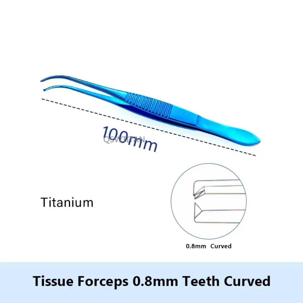 1pcs Conjunctiva Tissue Forceps Tweezers Straight / Curved Tissue Tweezers Ophthalmic Surgical Instruments