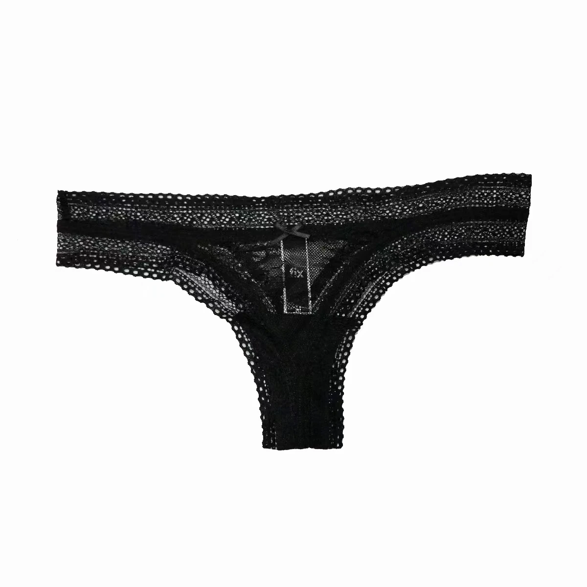 1PCS Sexy Size M Thin Lace Black And White Cheeky Breathable Women'S Underwear Mesh Seamless Panties