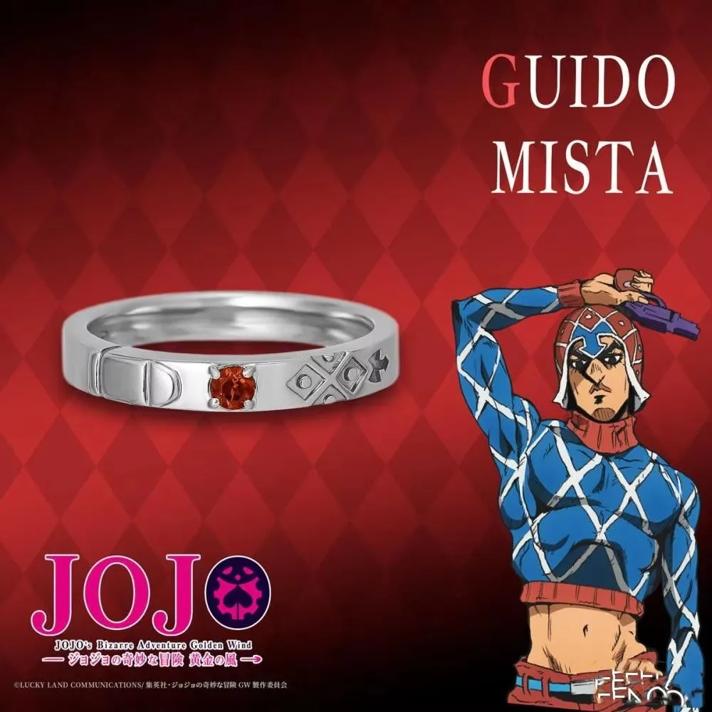JoJo’s Bizarre Adventure peripherals Couple ring jewelry adjustable cartoon cartoons niche light luxury accessories birthdayGift