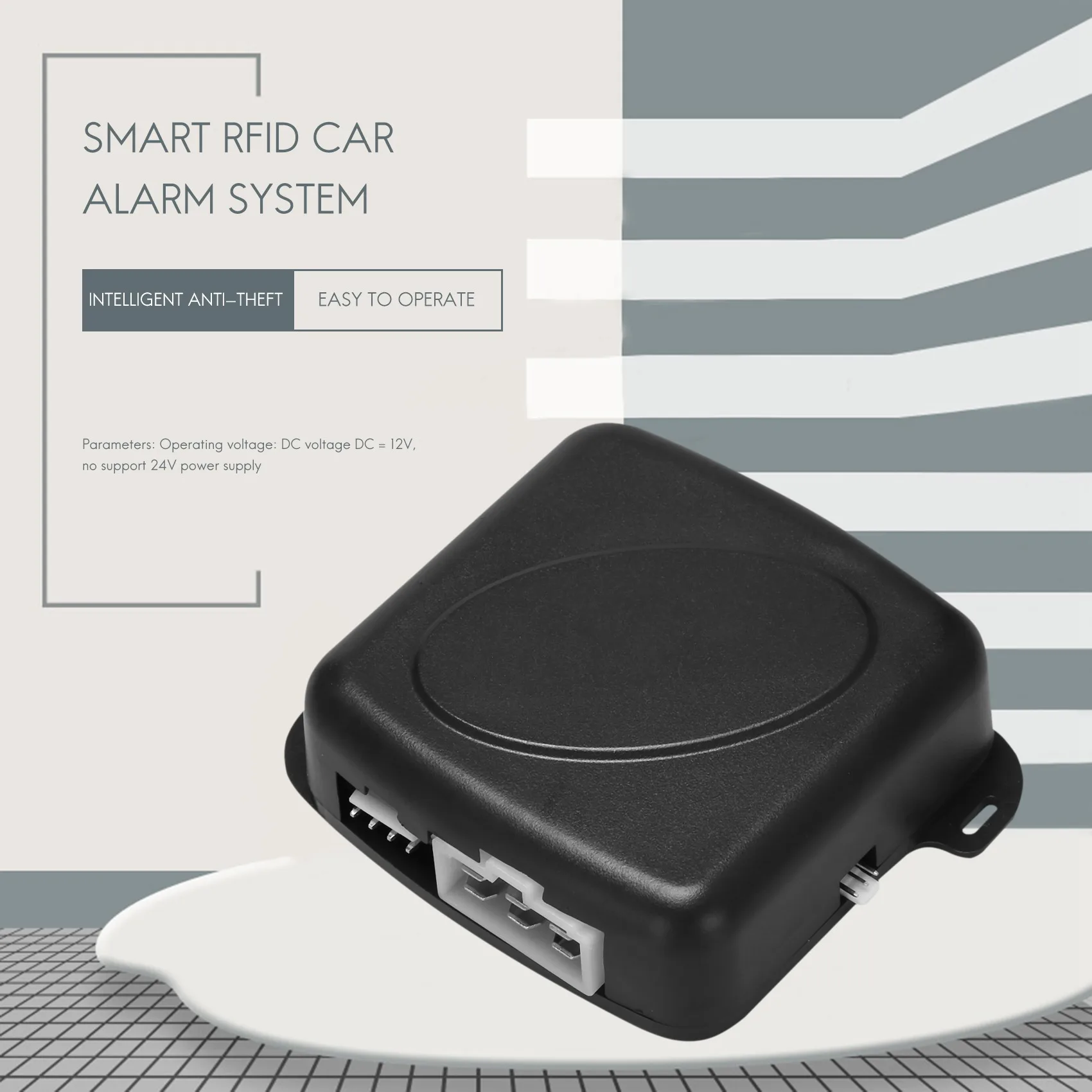 Smart RFID Auto Alarm System Push Motor Start Stop Taste Sperre Zündung Wegfahrsperre Mit Fernbedienung Keyless Go Entry System 12V, Requ
