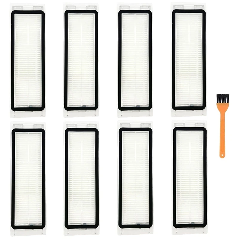 8 Pack Q5 Filter Replacement Part For Roborock Q5, Q5+, Q5 Plus Vacuum Cleaner Hepa Filter