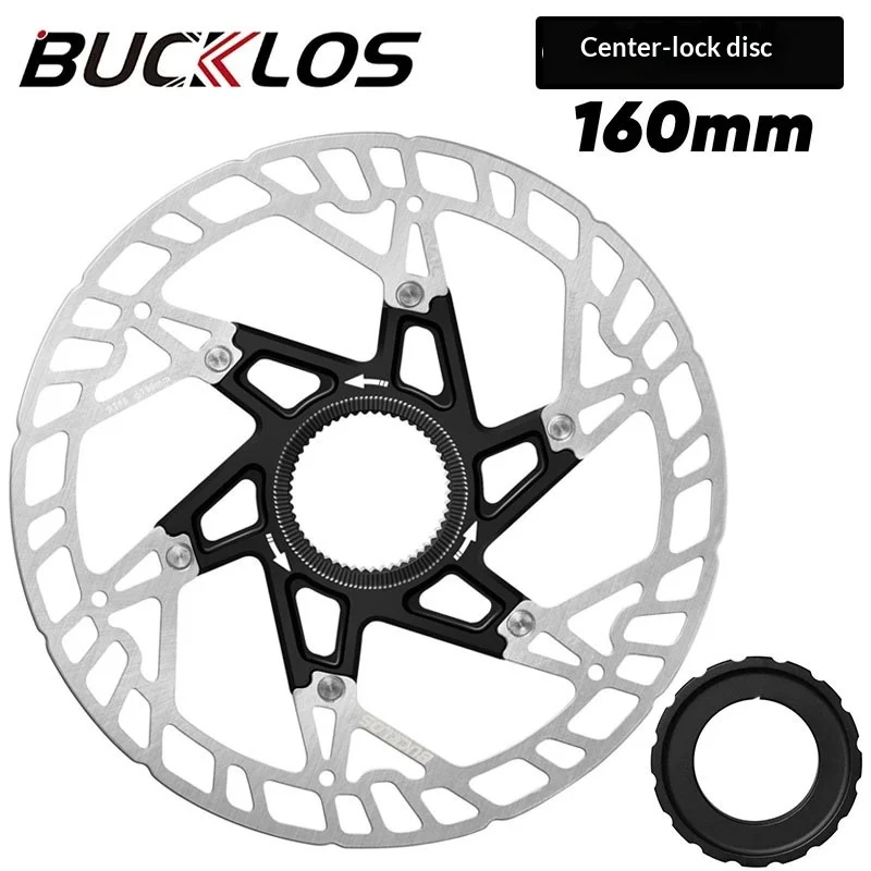 

BUCKLOS Centerlock Disc Brake Rotor 160Mm Lightweight Heat Dissipating RT MT760 Mountain Bike Bicycle Accessories