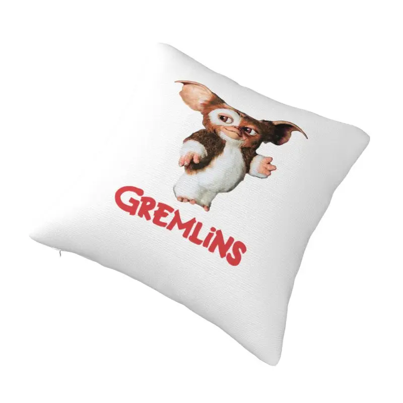 Custom Nordic Style Funny Gremlinse Gizmo Cushion Covers 40x40cm Velvet 80s Movie Mogwai Monster Pillow for Sofa Square