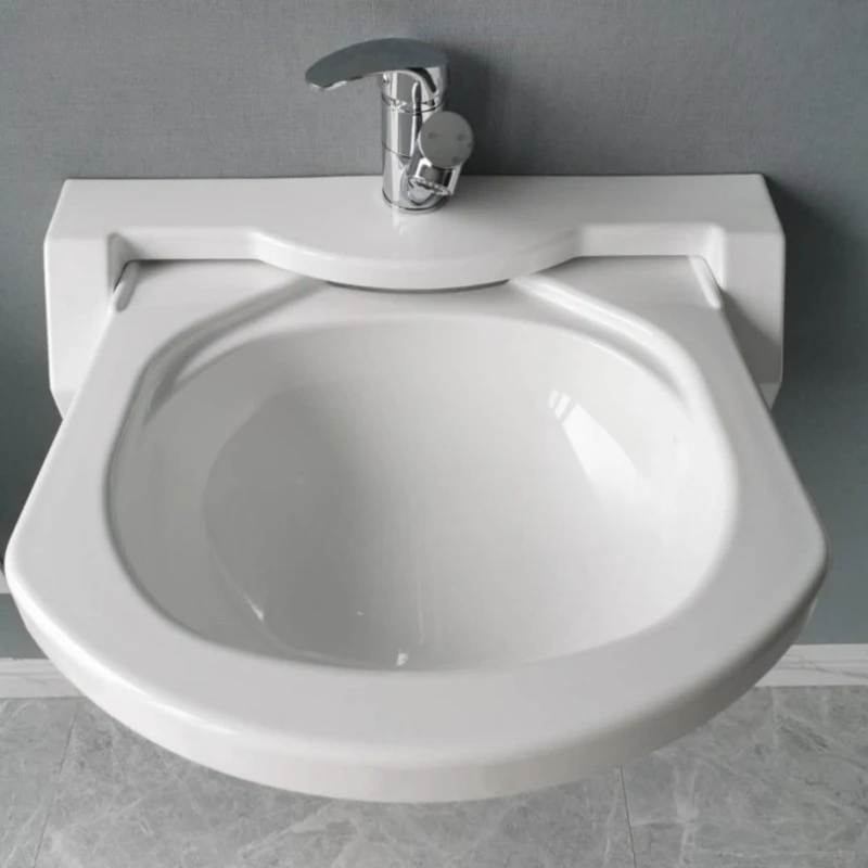 RV Family RV Apartment Smart Space Acrylic Built-in Foldable Bathroom Toilet Sink Includes Faucet