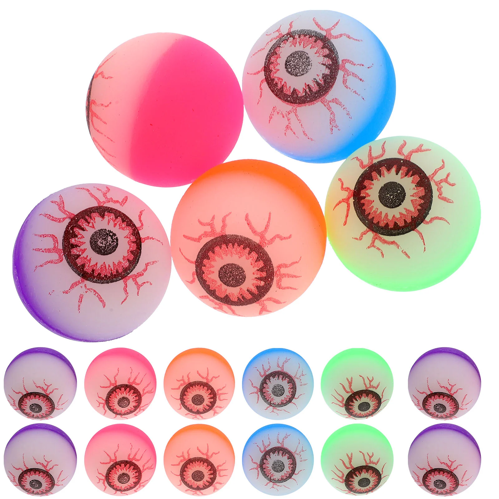10 Pcs Bouncy Balls Party Favors for Kids Christmas Halloween Eyeballs Child Ornaments