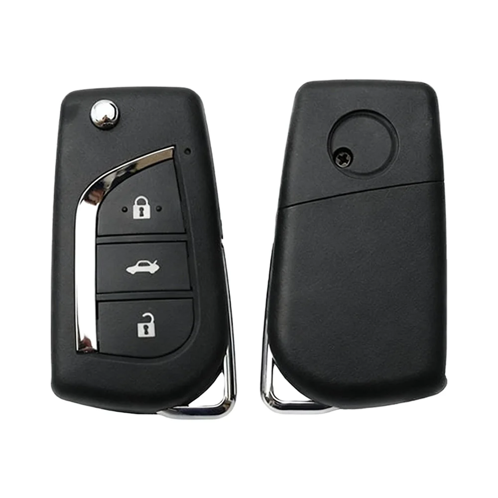 Universelles 3-Tasten-Autoschlüsselgehäuse mit Fernbedienung, Klapphülle für Xhorse VVDI XKTO00EN KeyDiy KD B13-3 NB13-3 Ersatzgehäuse