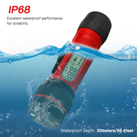 Sonar Ice Fishing Fishfinder with LED Underwater Light Wireless Handheld Fishfinder with 0.8-90m Detection Depth