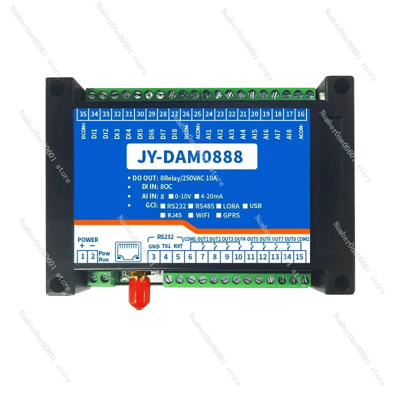 Relay Mobile Phone Remote PLC Intelligent Data Acquisition Control Switch RS232 Network WiFi Communication Modbus