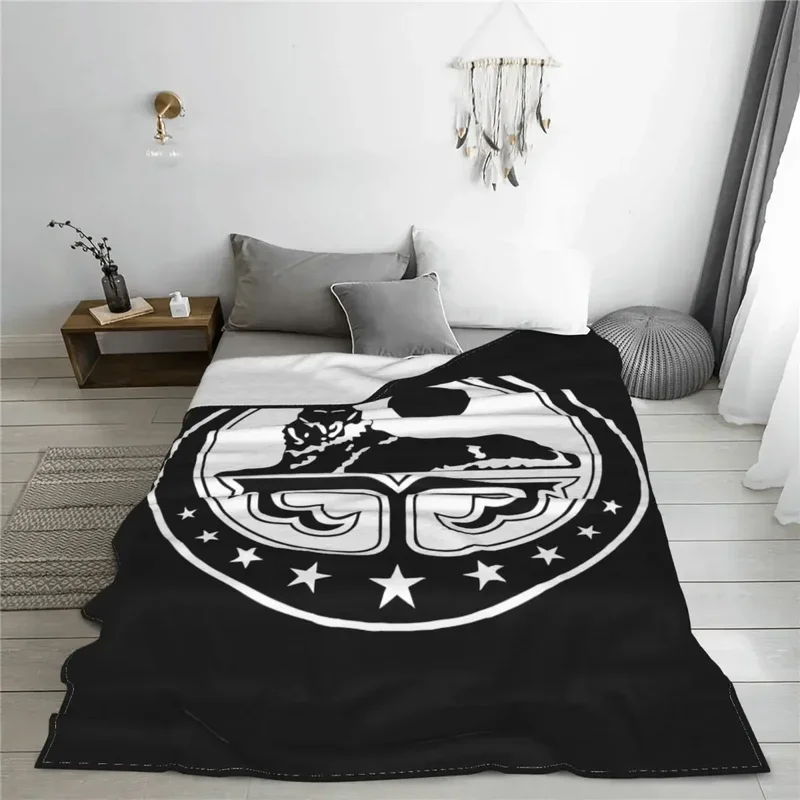 Chechen Coat Of Arms Ichkeria Blanket Velvet Soft Throw Blanket for Car Sofa Couch Bedspread