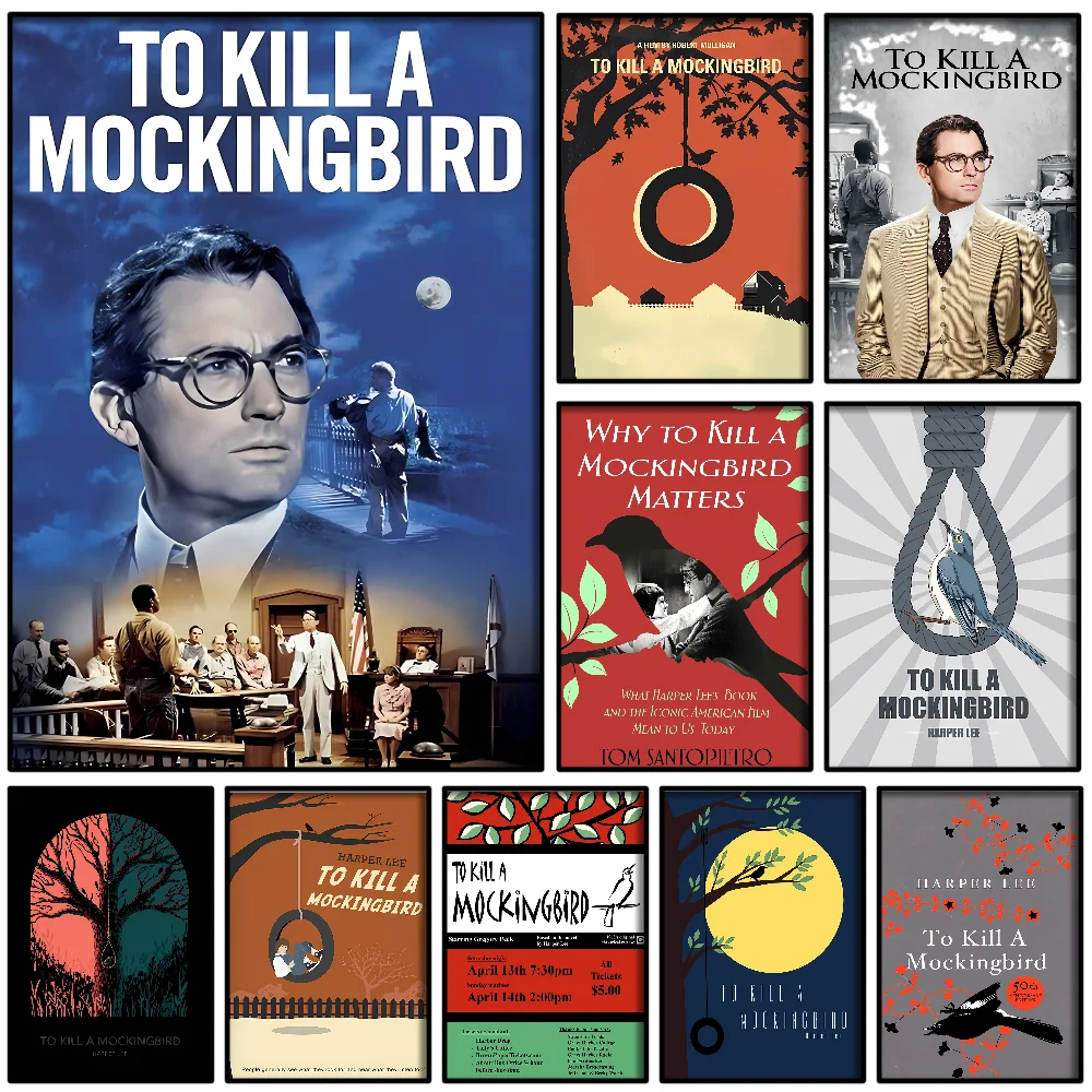 Film To Kill A Mockingbird Poster Self-adhesive Art Waterproof Paper Sticker Coffee House Bar Room Wall Decor