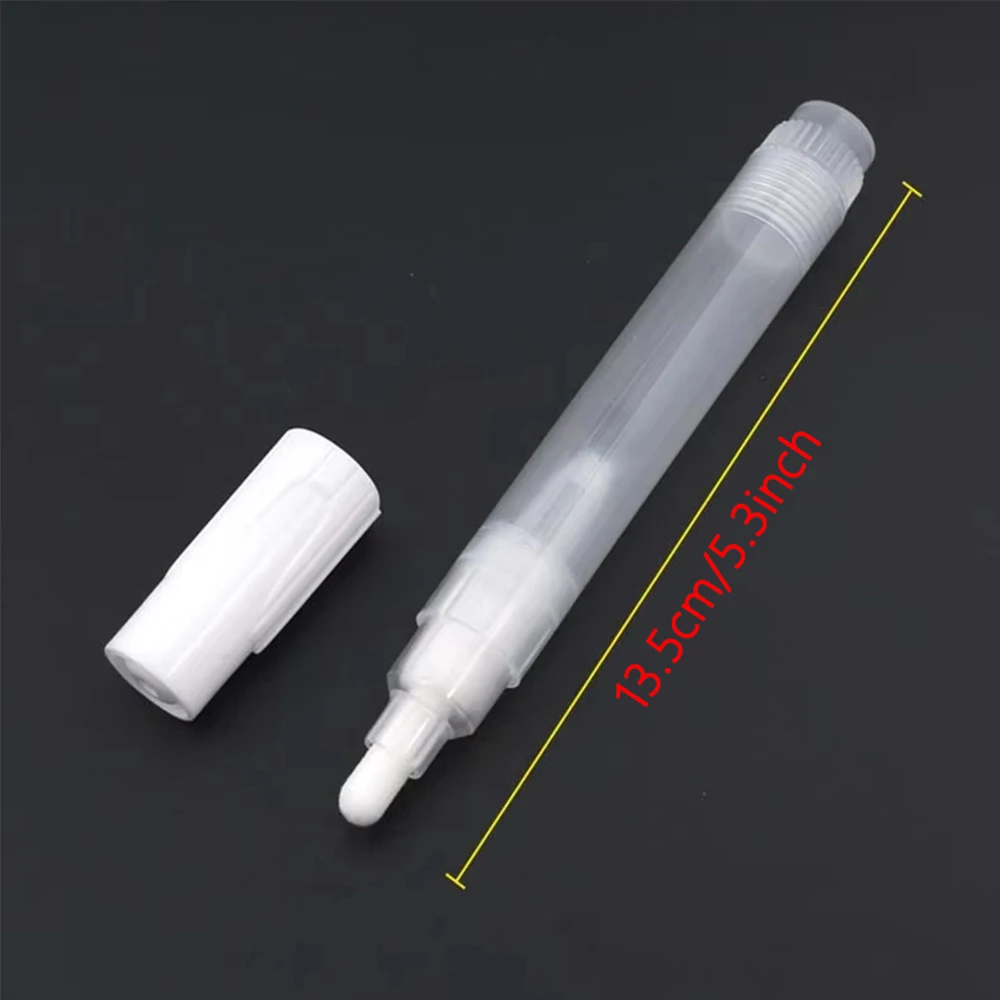 3/5/8/10/15/30/ 50 MM, With Replancement Head, Reusable Graffiti Pen Plastic Transparent Bucket Tube Reusable Ink Empty Rod