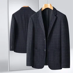 Spring and Summer Fashion Upscale Double Buckle Urban Men Long Sleeve Single Suit Leisure + Business + Office